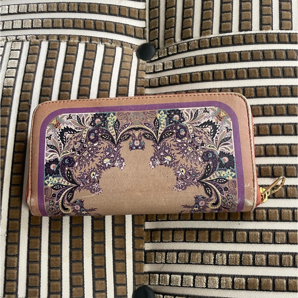 Etro Leather Pattern Print Wallet - Picture 2 of 12